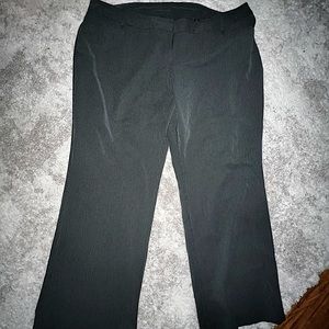 💎2/$10 Torrid pinstripe wide leg dress pants black